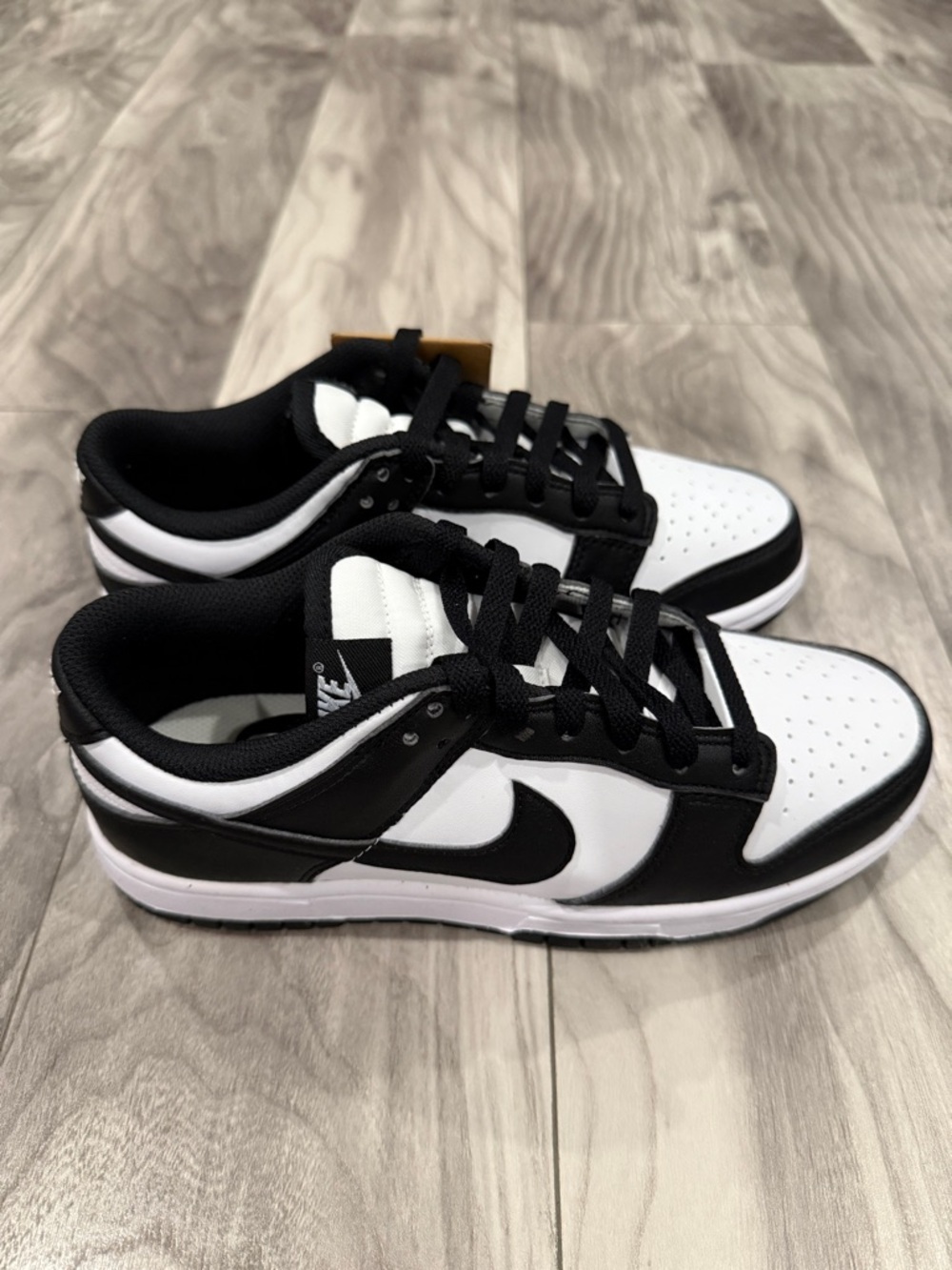 Nike Men’s Dunk Low Sneakers - Black & White - Picture 4 of 6